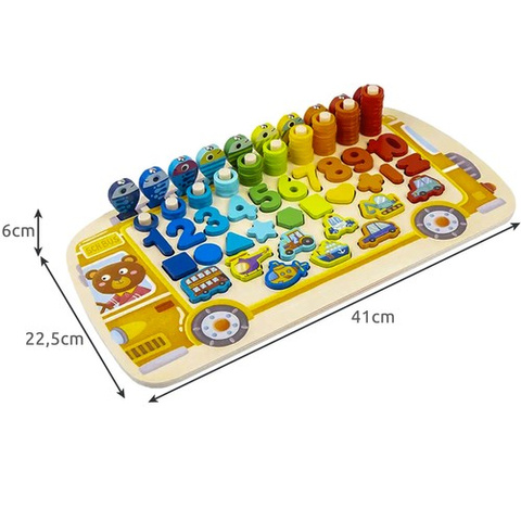 Drevené puzzle - triedička 6v1 Kruzzel 22636 – Obrázok 7