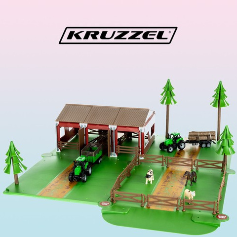 Farma so zvieratami + 2 farmárske vozidlá 22404 – Obrázok 7