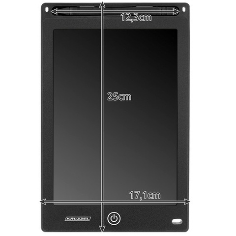Kresliaci tablet 10" čierny XL KRUZZEL 22455 – Obrázok 6