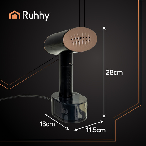 Mysti Ruhhy 26339 2000W čierny naparovač odevov – Obrázok 8