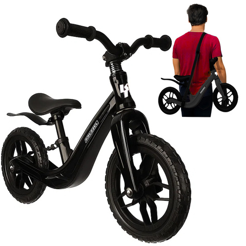 Odrážadlo -balančný bicykel čierny Kruzzel 25767