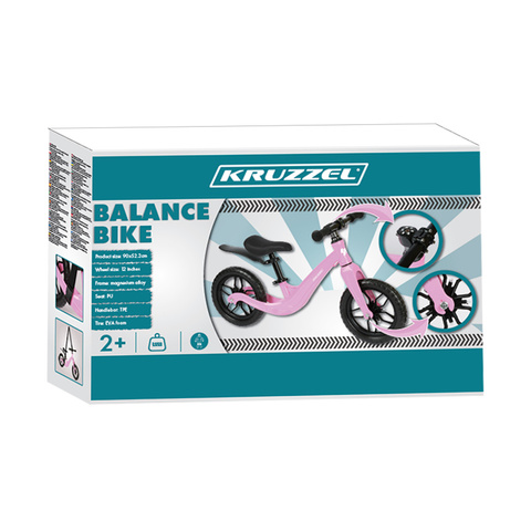 Odrážadlo -balančný bicykel ružový Kruzzel 25768 – Obrázok 13