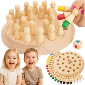 Pamäťový šach - drevený Kruzzel 26251