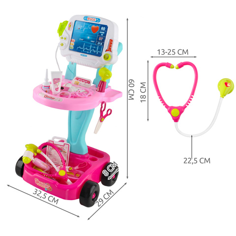 Sada Little Doctor - Ružový kočík 26556 – Obrázok 12
