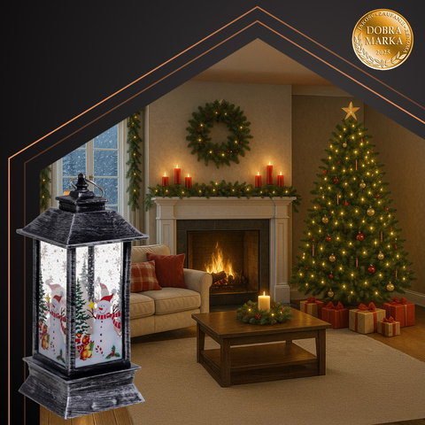 Strieborná LED vianočný lampáš Ruhhy 26755 – Obrázok 5