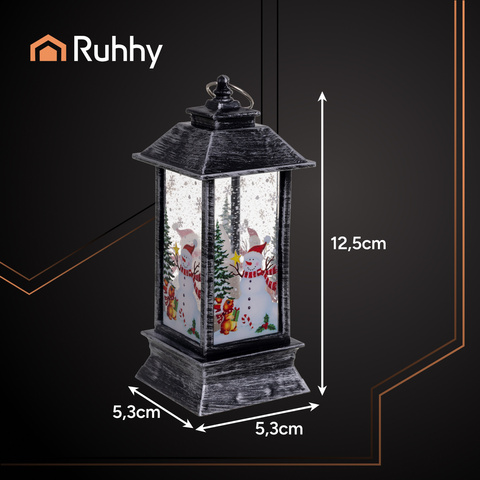 Strieborná LED vianočný lampáš Ruhhy 26755 – Obrázok 6