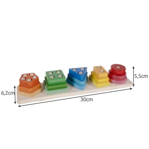 Triedič - drevené puzzle Kruzzel 22492 – Obrázok 4