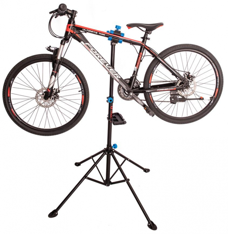 Stojan Strend Pro, na bicykel, na opravu kolies, servisný, 109-190 cm – Obrázok 4
