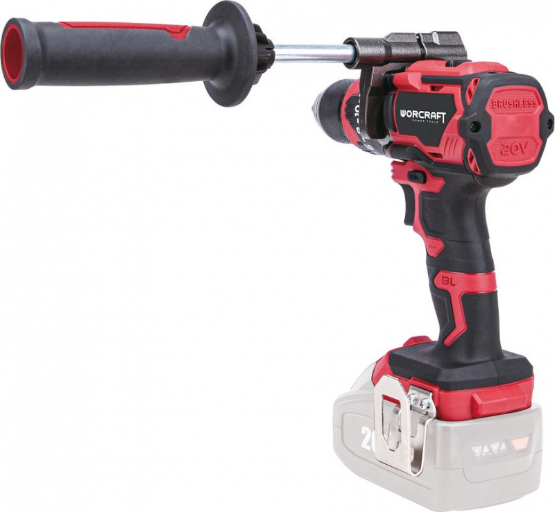 Skrutkovač Worcraft CHD-S20LiBH ShareSYS, 20V Li-ion, 100Nm, bezuhlíkový, s príklepom – Obrázok 2