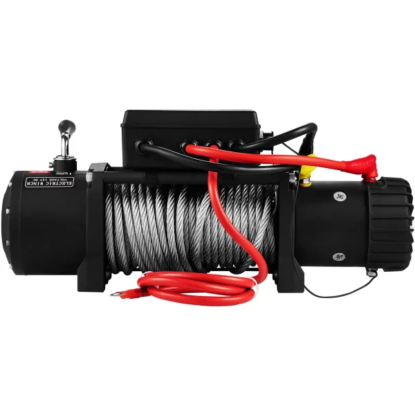 Elektrický navijak 12V 6123,5 kg Elektrický navijak Elektromotorový navijak 52 x 25 x 24 cm Motorový navijak – Obrázok 4