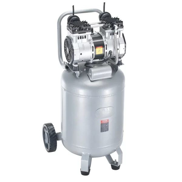 Vzduchový kompresor 49L Whisper Compressor 2HP. Vzduchové čerpadlo Bezolejový 8bar kompresor Jednofázový Hladina hluku ≤63dB Ideálny na hustenie pneumatík Opravy áut Maľovanie Drevených výrobkov – Obrázok 2