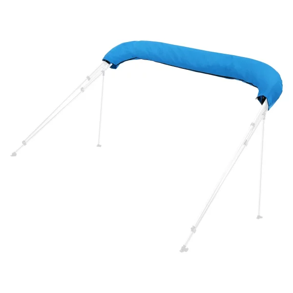 Náhradná plachta na bimini strechu (4 oblúky) vyrobená z 600D polyesteru, vodotesná markíza na loď s úložným vreckom (bez podpornej tyče) 231-244 cm (Š) modrá – Obrázok 4