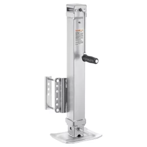 Zdvihák pre prívesy, statická nosnosť 3628 kg, otočný stojan pre vysoké zaťaženie, parkovací zdvihák 195 – 1005 mm s rukoväťou pre karavany, konské prívesy, úžitkové prívesy a jachtárske prívesy