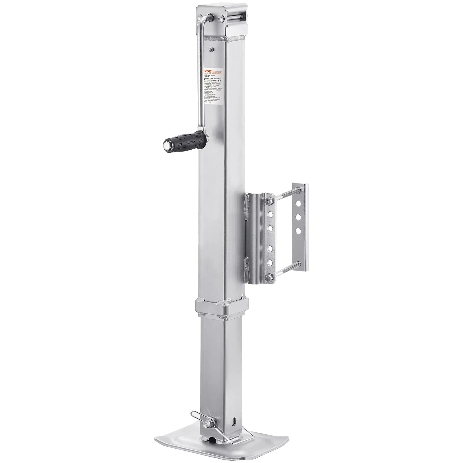 Zdvihák pre prívesy, statická nosnosť 3628 kg, otočný stojan pre vysoké zaťaženie, parkovací zdvihák 195 – 1005 mm s rukoväťou pre karavany, konské prívesy, úžitkové prívesy a jachtárske prívesy – Obrázok 4