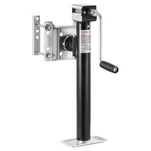 Zdvihák prívesu, dynamická nosnosť 2267 kg, podpera prívesu, obytný príves, otočná podpera, zdvíhací stojan 365 mm s rukoväťou pre karavany, konské prívesy, úžitkové prívesy a jachtárske prívesy