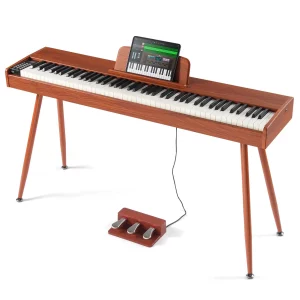 Digitálne piano , 88 klávesov, elektrické piano, duálna klaviatúra a reproduktor, štvornohý stojan na klavír so slúchadlami, 200 tónov a rytmov, podpora Bluetooth/USB/MIDI, pre začiatočníkov