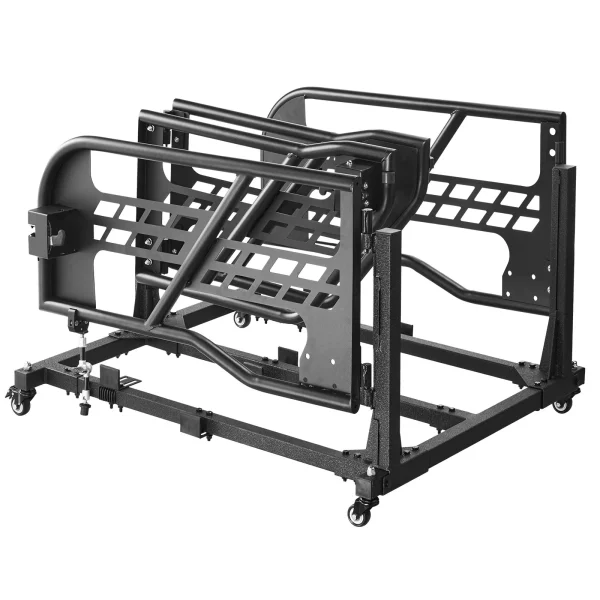 Úložný vozík na dvere Jeep (vhodný pre 4 dvere) prenosný, stabilný držiak na dvere auta, vhodný pre Jeep Wrangler JK, JKU, JL, Gladiator 2007-2024, čierny – Obrázok 3