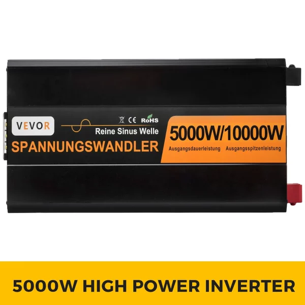 Menič napätia  230V, menič s čistým sínusovým napätím 5000W, menič s čistým sínusovým napätím 24V DC, menič s čistým sínusovým napätím – Obrázok 5