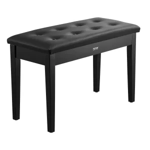 Klavírna stolička  750 x 355 x 490 mm, klavírna lavica, klavírna stolička s vysokohustotným polstrovaním, úložný priestor na hudobné knihy, drevená klavírna lavica, sedadlo stoličky, na toaletný stolík a do obývačky