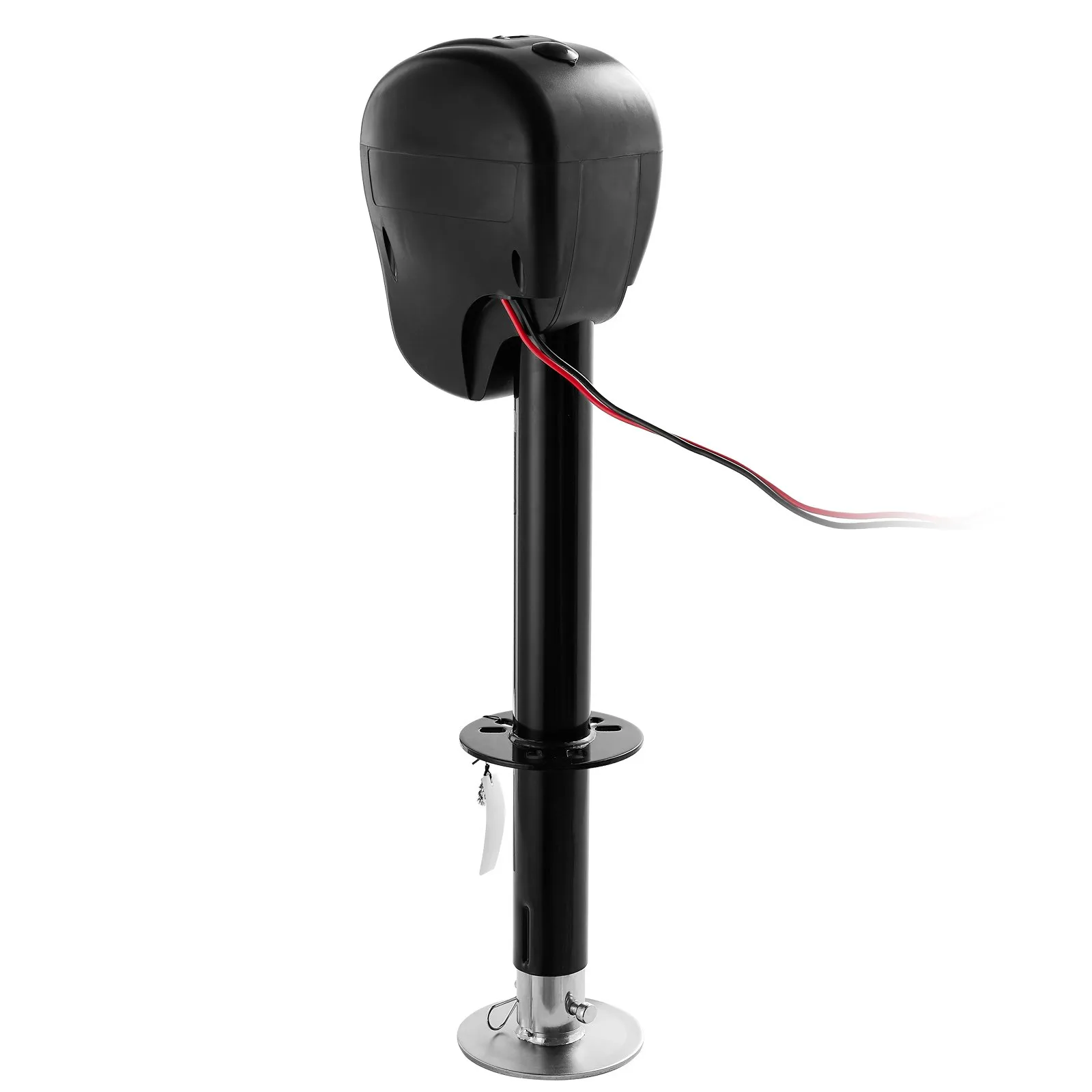 Elektrický zdvihák na príves, 1588 kg, vysokovýkonný zdvihák pre karavany s 2-cestným konektorom, pamäťovou funkciou, kľukou a krytom zdviháka, zdvih 240 – 760 mm, pre prívesy a obytné automobily – Obrázok 2