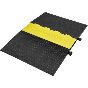 5-kanálová ochranná rampa na káble Gumový mostík na káble Hadicový mostík 114,5 x 80 x 5 cm Ochrana proti prejazdu Nosnosť 10 000 kg (na nápravu) Káblová rampa Protišmykový dizajn Ideálne pre parkoviská