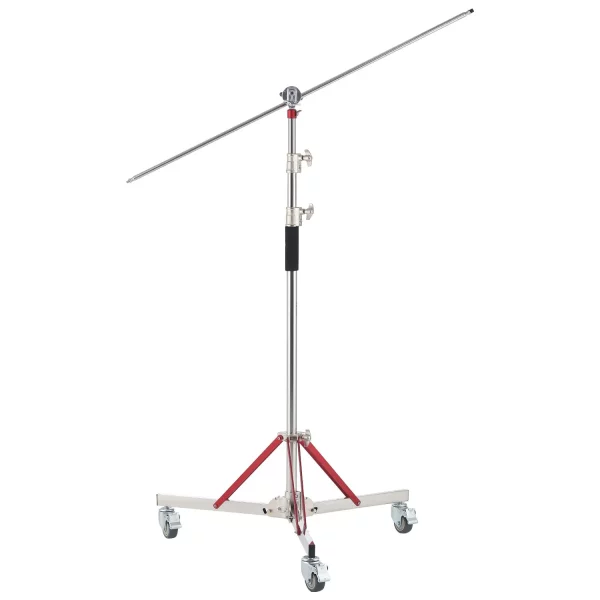 Štúdiový statív  s kolieskami, max. výška 320 cm, statív na lampu, stojan na svetlo, nastaviteľný statív vyrobený z nehrdzavejúcej ocele, fotografický statív s kolieskami, pre štúdiový softbox, monosvetlo, snímanie s reflektorom – Obrázok 2