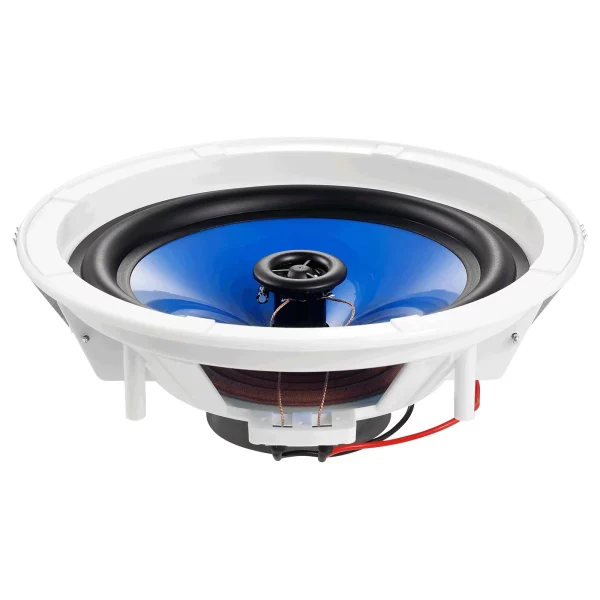Sada 2 stropných reproduktorov  20 cm, 50W stropný a nástenný reproduktorový systém s impedanciou 8Ω a citlivosťou 89 dB, pre domácnosť, kuchyňu, obývačku, spálňu alebo krytú verandu – Obrázok 2