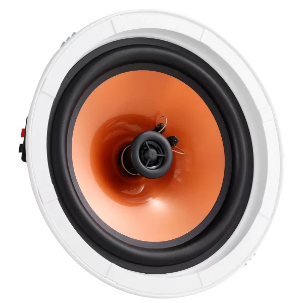 Balenie 4 stropných reproduktorov  s priemerom 20 cm, 100 W stropný a nástenný reproduktorový systém s impedanciou 8 Ω a citlivosťou 89 dB, pre domácnosť, kuchyňu, obývačku, spálňu alebo krytú verandu – Obrázok 3