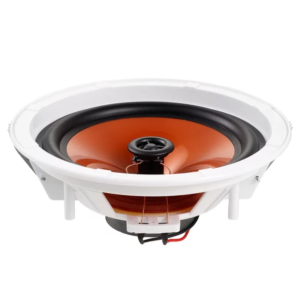 Balenie 4 stropných reproduktorov  s priemerom 20 cm, 100 W stropný a nástenný reproduktorový systém s impedanciou 8 Ω a citlivosťou 89 dB, pre domácnosť, kuchyňu, obývačku, spálňu alebo krytú verandu – Obrázok 2