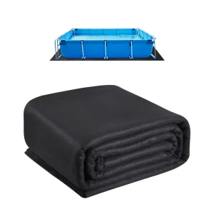 Podložka pod obdĺžnikový bazén, 3,6 x 7,3 m, Podlaha pre nadzemné bazény, Extra hrubá ochranná fólia pod zem, Bazénová rohož vyrobená z geotextílie, Predlžuje životnosť fólie