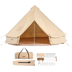 Plátenný stan Bell Tent 3 m, 4-sezónny, na kempovanie s pripojením na varič