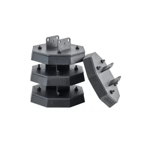 4 ks vyrovnávacích podložiek pre obytné vozidlá, gumené podložky pre zdvihák prívesu s nosnosťou 2300 kg (na podložku), stabilizačná podložka pre zdvihák s veľkou plochou, ideálna pre nožnicové nohy zdviháka