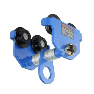 Vozík s nosnosťou 2000 kg, valčekový vozík s dvojitými kolesami, nastaviteľný pre šírku príruby I-nosníka 63,5 až 177,8 mm, vysokovýkonný garážový zdvihák vyrobený z legovanej ocele pre rovné zakrivené I-nosníky