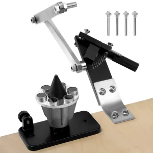 Brúska a rovnacia píla na kosačky na trávu, brúska na nože kosačiek na trávu 15°-45° so 4 adaptérovými kolíkmi, guľôčkovými ložiskami a zväčšenou rukoväťou 25 mm, na použitie s uhlovými brúskami