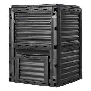 Rapid Composter 300L záhradný kompostér 60,7x60,5x82,5cm termo kompostér PP plastový kompostér odolný voči korózii a teplu odolný kompostér na zníženie odpadu z domácnosti