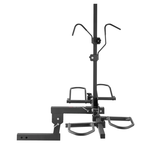 Nosič bicyklov na ťažné zariadenie, platforma pre 2 bicykle, nosnosť 73 kg, ťažné zariadenie pre nosič bicyklov s prijímačom 50,8 mm, skladací nosič bicyklov pre auto, SUV, nákladné auto atď. – Obrázok 2