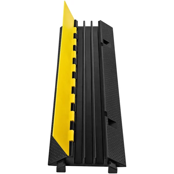 Ochranná rohož na káble , káblový kanál, vonkajšia ochrana káblov pre chodcov, ochrana podlahy pre káble z PVC a termoplastickej gumy, ochranná rampa pre most 103 x 30 x 5,5 cm – Obrázok 2