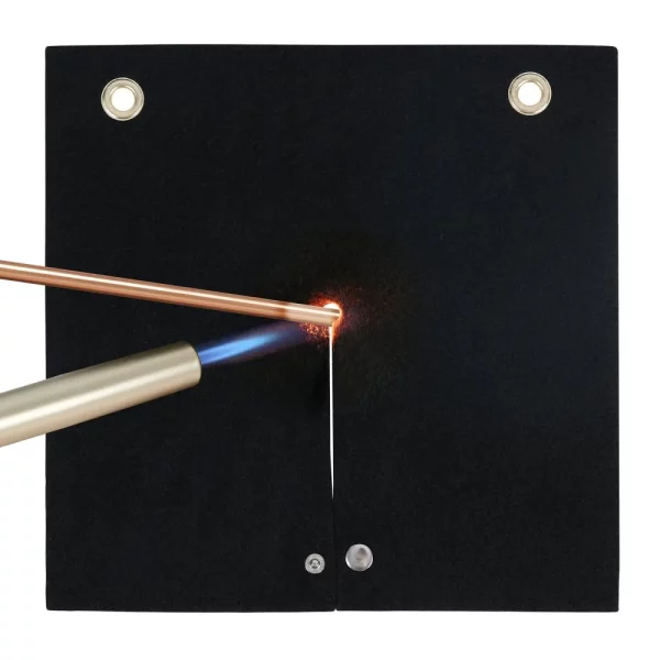 Zváračská deka 305 x 305 x 3 mm Ochranná deka pri zváraní 982 ℃ Tepelne odolná Tepelne ochranná tkanina Tepelne izolačná rohož z uhlíkových vlákien Protipožiarna deka Ohňovzdorná podložka Protipožiarna rohož Protipožiarna rohož Čierna – Obrázok 6