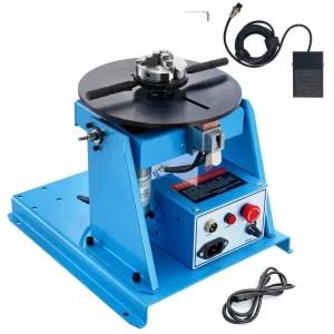 Zvárací otočný stôl 20W Zvárací polohovač 1-12 ot./min. Manipulátor 10 kg (horizontálne)/5 kg (vertikálne) Otočný stôl Uhol sklonu 0-90° Trojčeľusťové skľučovadlo K01-63 na rezanie, brúsenie a montáž