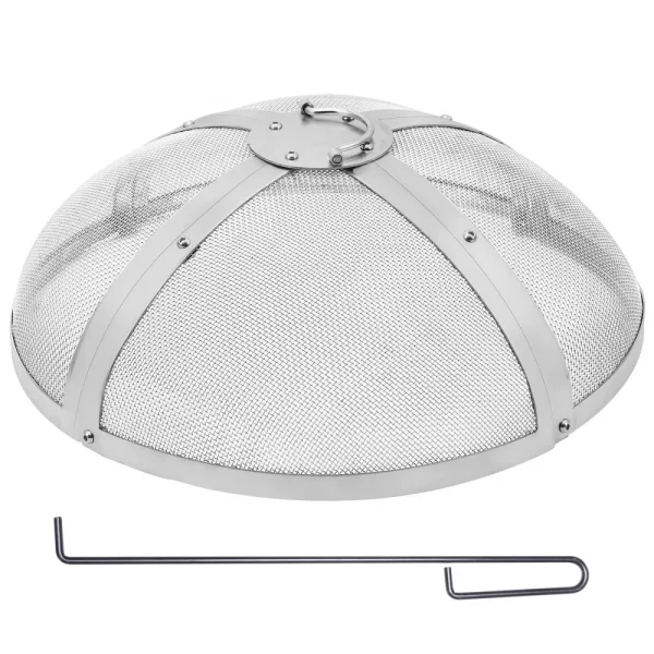 Ochrana proti iskrám pre ohniská φ508 x 160 mm Mriežka do ohniska Ochrana proti iskrám Kryt z nehrdzavejúcej ocele s otvormi v sieti 2 mm Ochranný kryt proti iskrám pre ohniská Ideálne pre ohniská, ohniská a krby