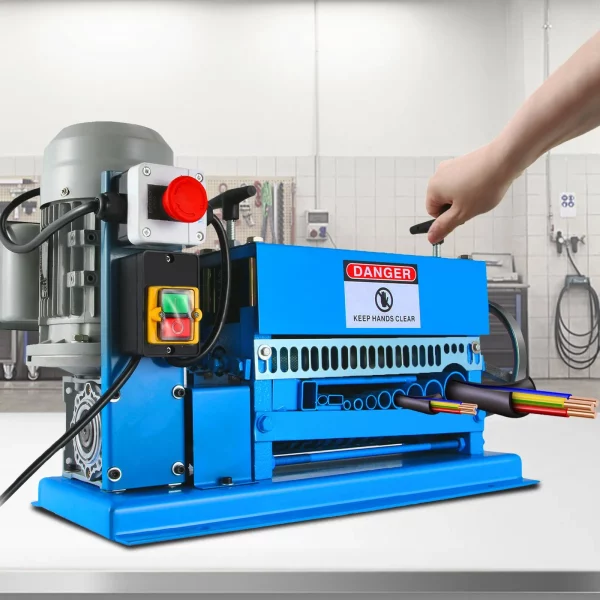Elektrický odizolovací stroj na káble 220 V, viacnásobný odizolovací stroj 0,37 kw, 1,5-38 mm odizolovací stroj s reznou rýchlosťou, viacotvorové odizolovacie kliešte – Obrázok 4