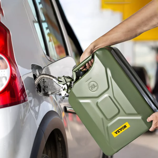 Kanister na palivo do auta 20 l s flexibilným hrdlom, zelený – Obrázok 6