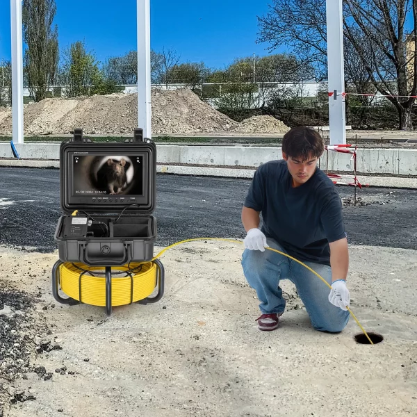 Kamera na potrubie 30 m Kanalizačný inšpekčný fotoaparát 23 cm obrazovka 36x zoom – Obrázok 2