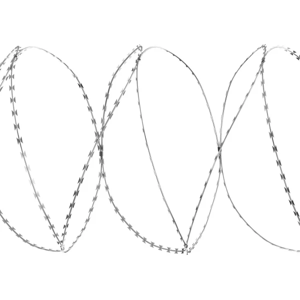 Ostnatý drôt NATO 45 m (3 kotúče x 15 m) Ostnatý drôt s dvojitou špirálou Bariérový drôt Ostnatý plot (0,51 mm) Ostré čepele a (približne 4 mm) hrubé jadro z drôteného pletiva pre výnimočnú špirálovú ochranu – Obrázok 2