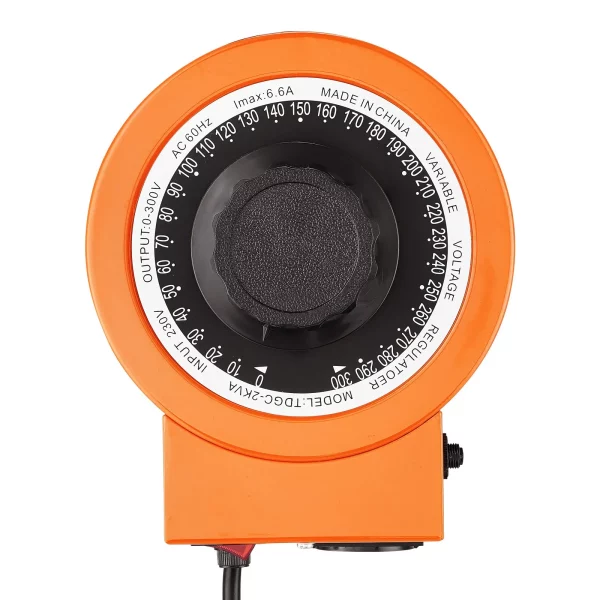 2000VA transformátor s premenlivým napätím, 6,6 A, vstup 230 V, výstup 0 – 300 V, regulátor striedavého napätia, s LCD displejom, 4 prídavné poistky, pre domácnosť, priemysel a kanceláriu – Obrázok 3
