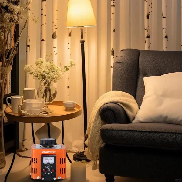 Automatický variabilný regulačný transformátor 500VA 1,7A Vstup 230V Výstup 0-300V AC Regulátor napätia 4 poistky Tepelný regulátor pre domácu kanceláriu – Obrázok 5