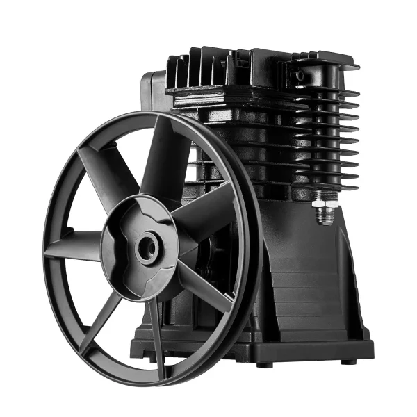 Hlava vzduchového kompresora, 3 HP, 5,8 CFM pri 90 PSI, olejom mazaná piestová hlava vzduchového kompresora s dvoma valcami, jednostupňová náhrada za hliníkové vzduchové kompresorové čerpadlo s max. tlakom 116 PSI – Obrázok 4
