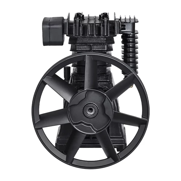 Hlava vzduchového kompresora, 3 HP, 5,8 CFM pri 90 PSI, olejom mazaná piestová hlava vzduchového kompresora s dvoma valcami, jednostupňová náhrada za hliníkové vzduchové kompresorové čerpadlo s max. tlakom 116 PSI – Obrázok 3