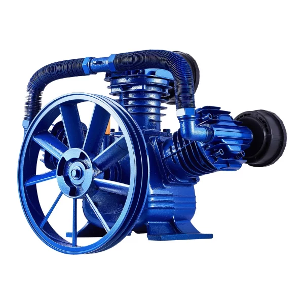Hlava vzduchového kompresora, 10 HP, 17,5 CFM pri 90 PSI, 3-valcová olejom mazaná piestová hlava vzduchového kompresora, dvojstupňová náhrada za liatinové vzduchové kompresorové čerpadlo typu V s max. tlakom 185 PSI – Obrázok 4