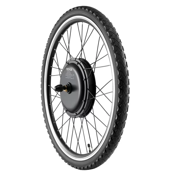 Súprava elektrického bicykla 1000W, 48V 420RPM φ650mm, sada motora s predným kolesom pre elektrobicykel s vylepšeným regulátorom rýchlosti, súpravou rukoväte plynu, LCD displejom a systémom PAS pre cestný bicykel – Obrázok 2